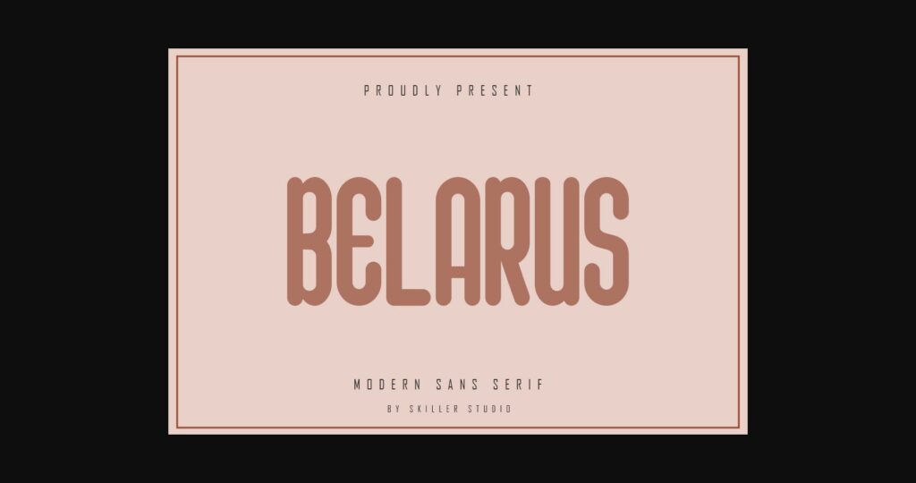 Belarus Font Poster 1