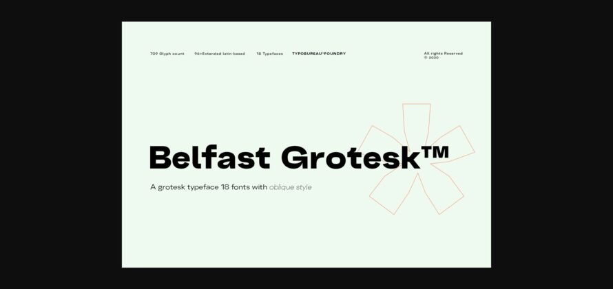 Belfast Grotesk Font Poster 3