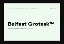 Belfast Grotesk Font Poster 1