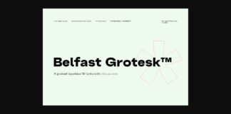 Belfast Grotesk Font Poster 1