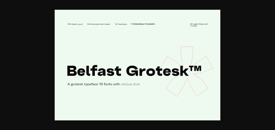 Belfast Grotesk Font Poster 1