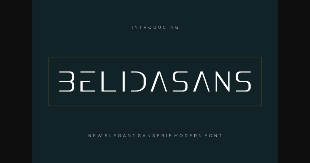 Belidasans Font Poster 3