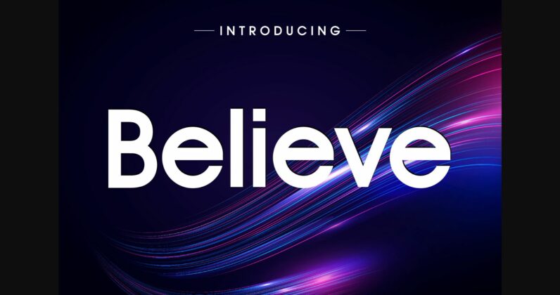 Believe Font Poster 3