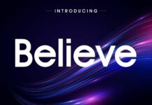 Believe Font Poster 1