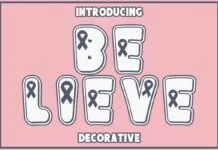 Believe Font Believe Font Poster 1