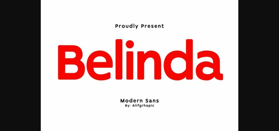 Belinda Font Poster 3