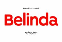 Belinda Font Poster 1