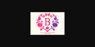 Bella Rose Monogram Font Poster 1