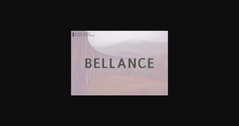 Bellance Font Poster 1