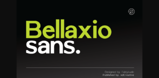 Bellaxio Sans Font Poster 1