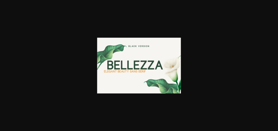 Bellezza Black Font Poster 3