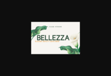Bellezza Black Font Poster 1