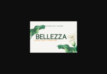 Bellezza Extra Bold Font Poster 1