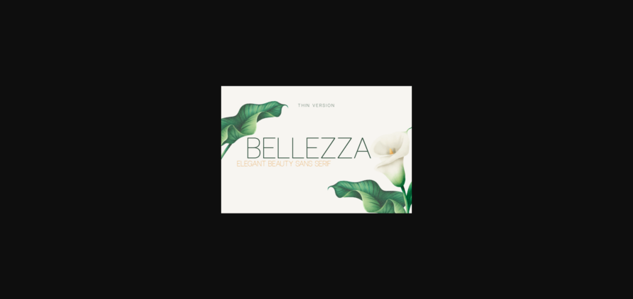 Bellezza Thin Font Poster 3