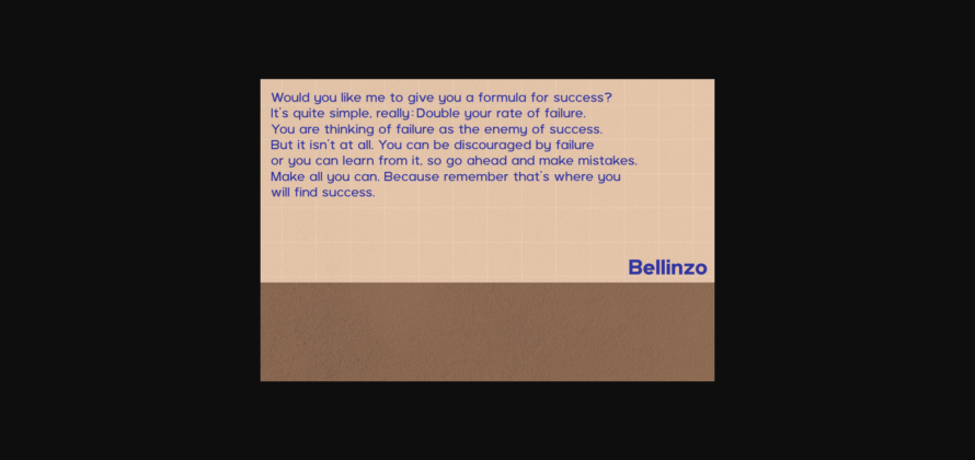 Bellinzo Font Poster 4