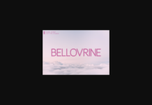 Bellovrine Font Poster 1