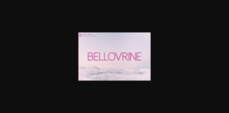 Bellovrine Font Poster 1