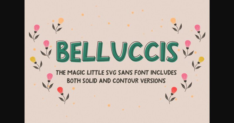 Belluccis Font Poster 3