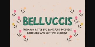 Belluccis Font Poster 1