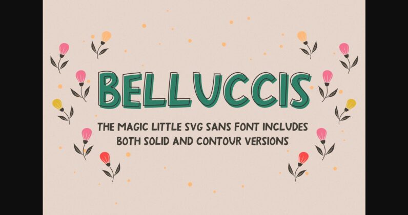 Belluccis Font Poster 1