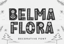 Belma Flora Font Poster 1