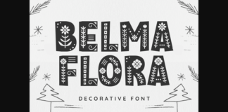 Belma Flora Font Poster 1