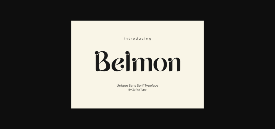 Belmon Font Poster 3