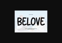 Belove Font Poster 1