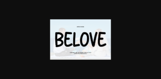 Belove Font Poster 1