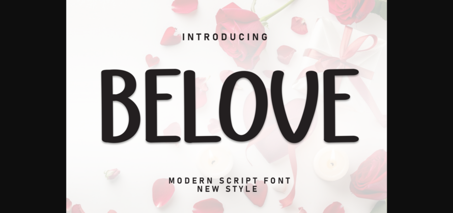 Belove Font Poster 3