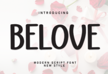 Belove Font Belove Font Poster 1