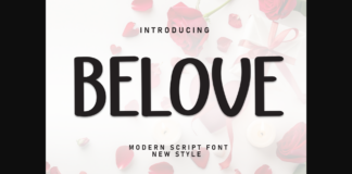 Belove Font Poster 1