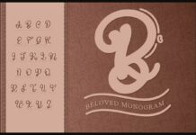 Beloved Monogram Font Poster 1