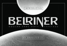 Belriner Font Poster 1