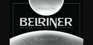 Belriner Font Poster 1