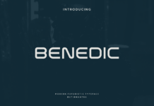 Benedic Font Poster 1