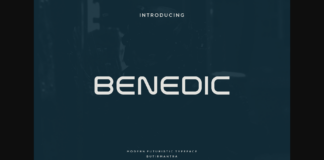 Benedic Font Poster 1