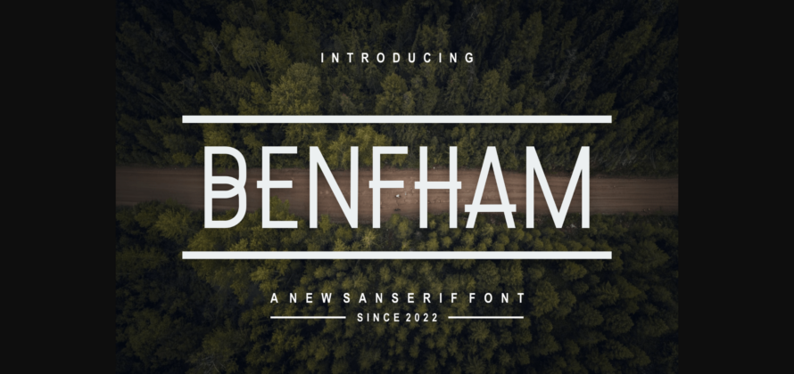 Benfham Font Poster 3