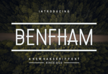Benfham Font Poster 1