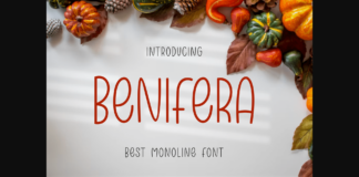 Benifera Font Poster 1