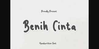 Benih Cinta Font Poster 1