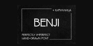 Benji Font Poster 1