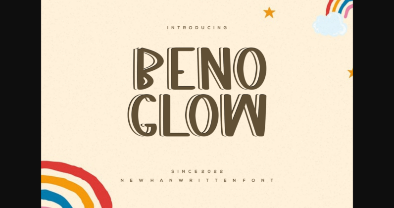 Benoglow Font Poster 3