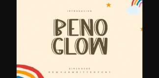 Benoglow Font Poster 1