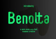 Benotta Font Poster 1