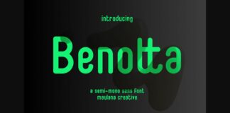 Benotta Font Poster 1