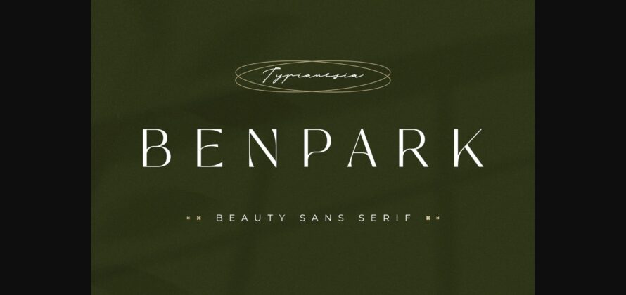 Benpark Font Poster 3