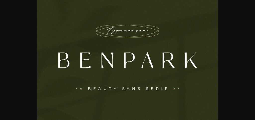 Benpark Font Poster 1