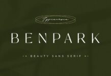 Benpark Font Poster 1