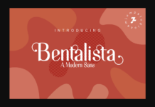 Bentalista Font Poster 1